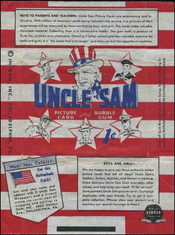 R157 Gum Inc. Uncle Sam